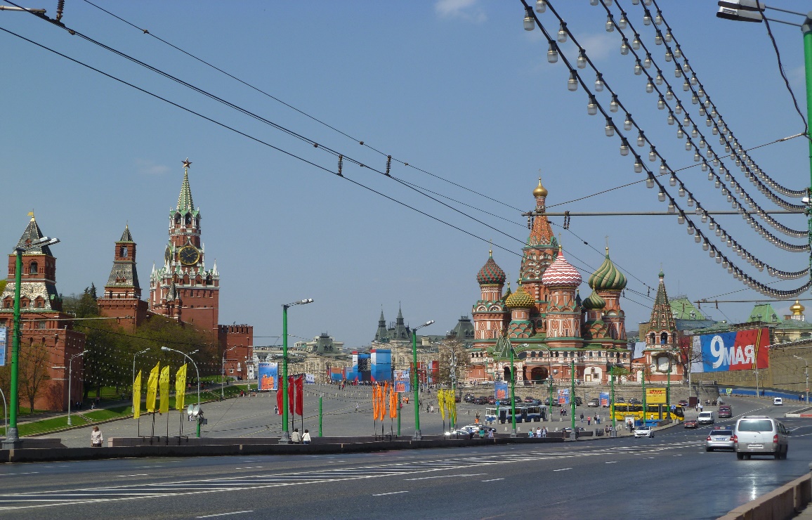 Foto: Antje Prokoph, Moskau, Blick auf den Kreml und den Roten Platz mit Basiliuskathedrale Foto: Antje Prokoph, Moskau, Blick auf den Kreml und den Roten Platz mit Basiliuskathedrale